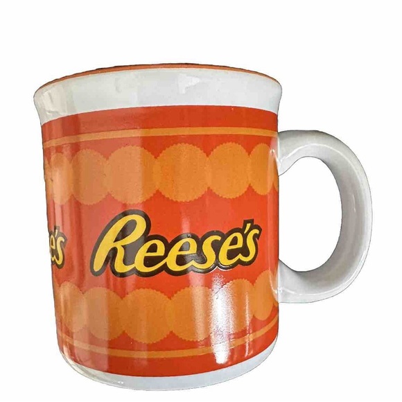 NEW Reese's Peanut Butter Cups Orange & White Ceramic Mug - Picture 1 of 5